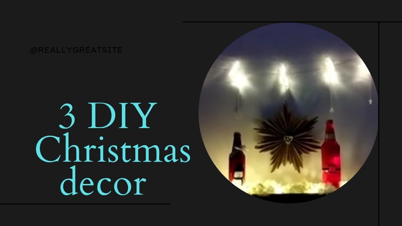 3 DIY Christmas decor| #diy |#christmasdecor |#paperscissor