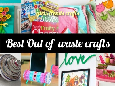 6 DIY- Craft ideas with waste materials at home| DIY Best ideas from waste matarials| Easy craft|