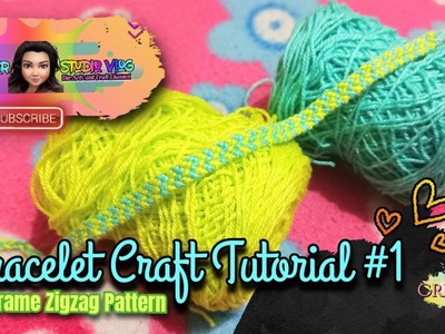 Bracelet craft tutorial #1 | Macrame zigzag pattern #craft #youtube #macrame #diy@jiuvmyerstudiovlog