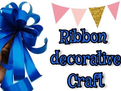Decorative ribbon craft||ribbon diy||birthday decor ideas