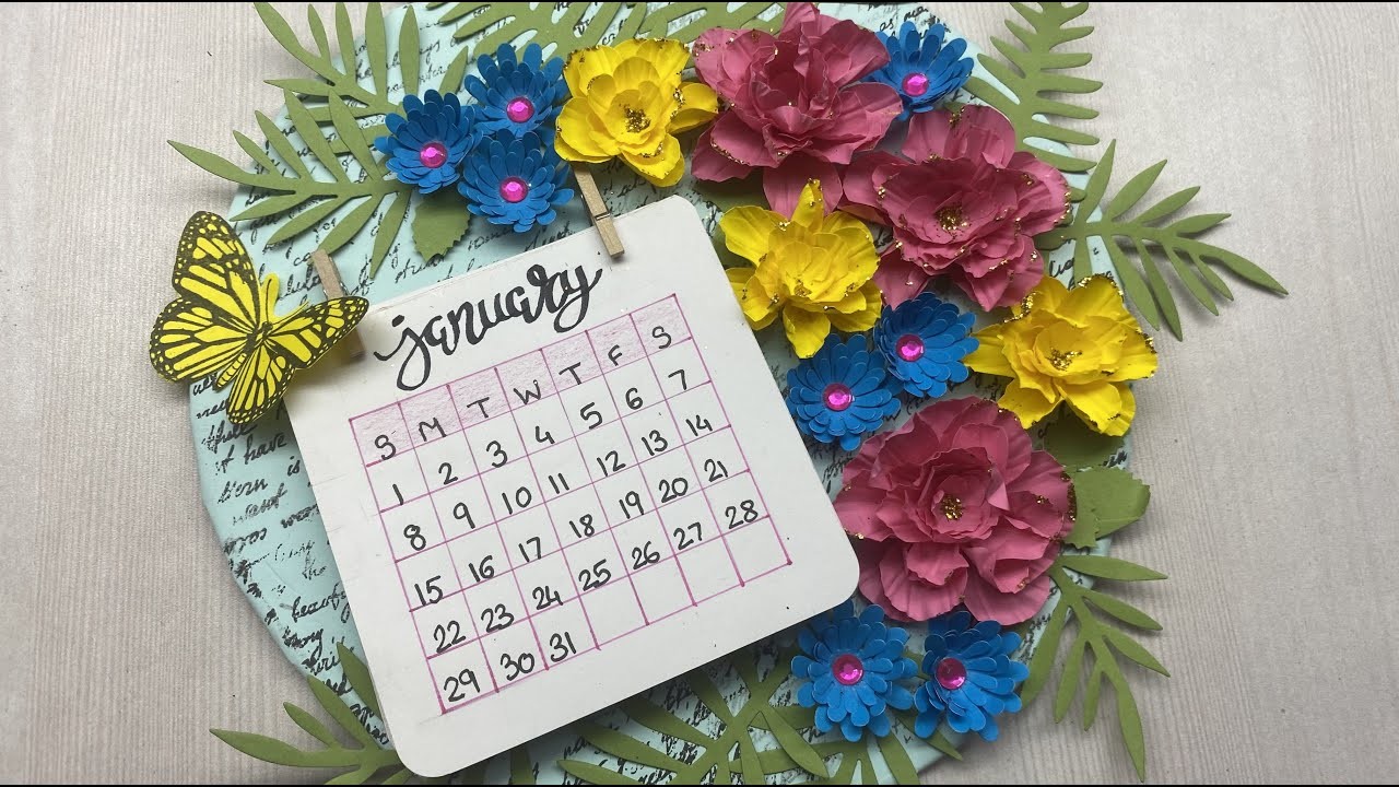 DIY 2023 Paper Craft Calendar Tutorial