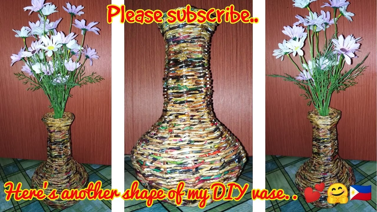 DIY CRAFT |  Flower vase from waste magazine | DIY#10