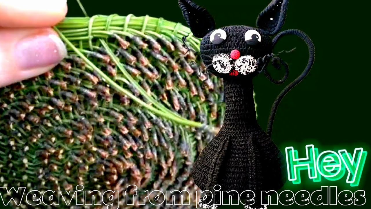 DIY Do you want to see transformations I present a craft made of needles Black Cat