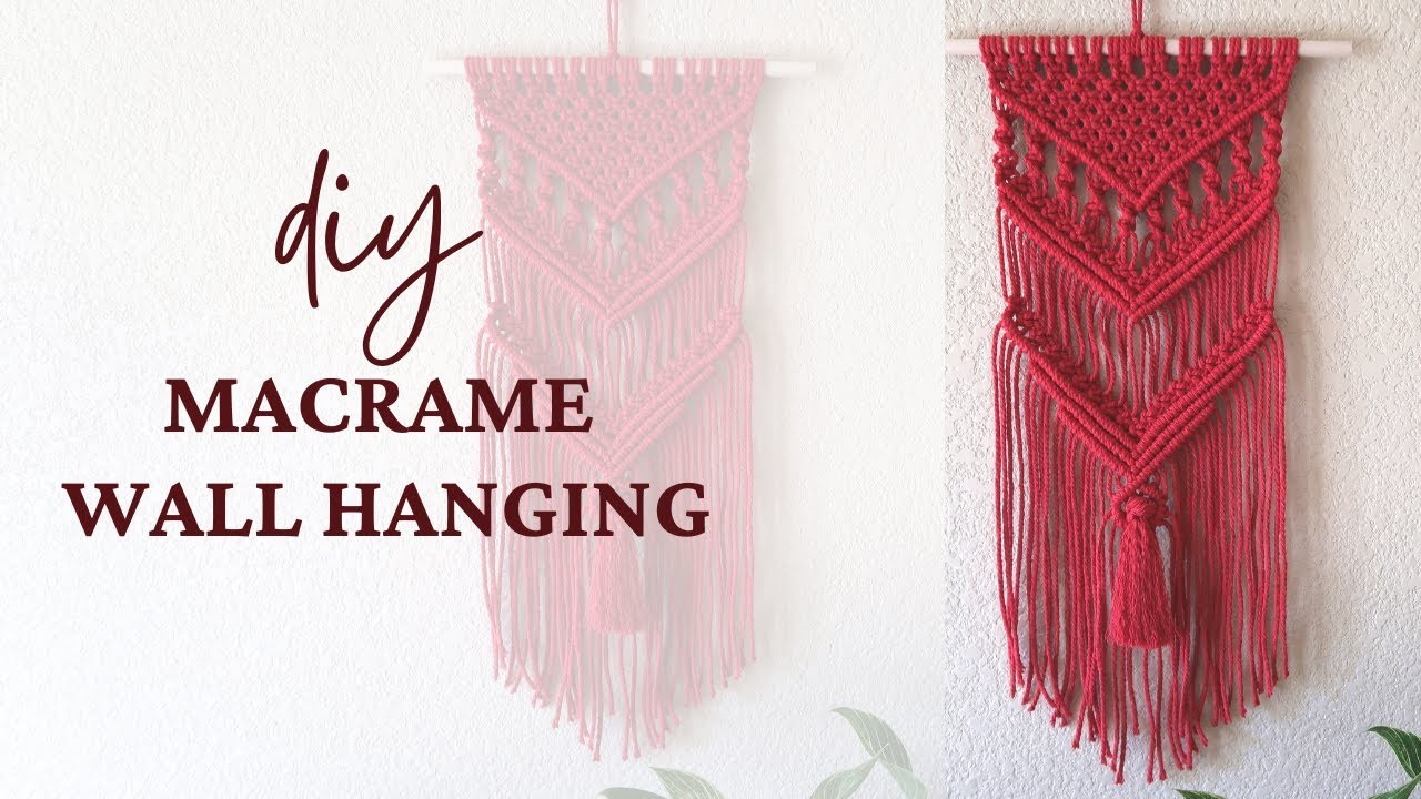 DIY Macrame Wall Hanging - Macrame Wall Hanging Tutorial for Beginners