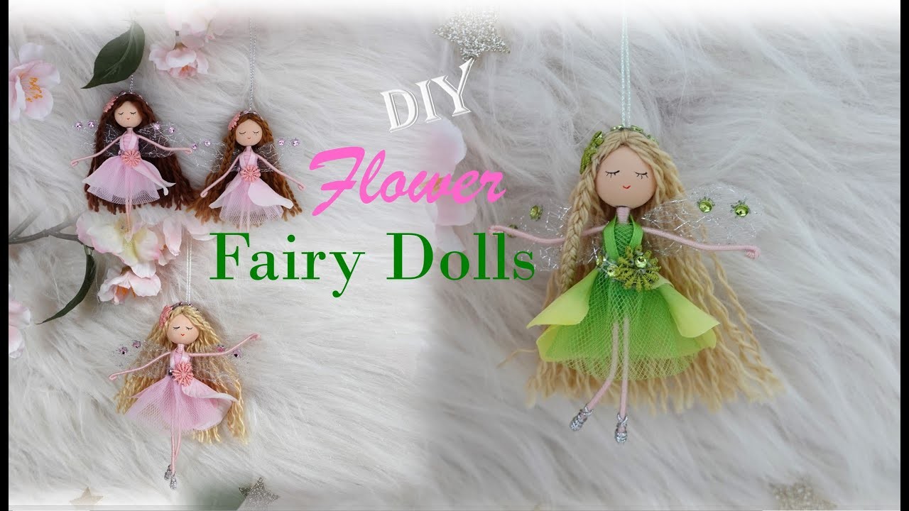 DIY - Mini Flower Fairy Dolls| How to make fairy dolls | Huong Harmon