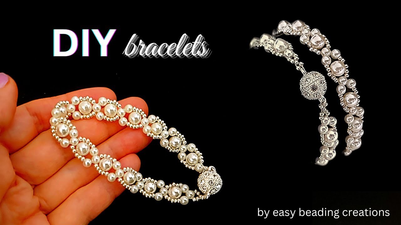 Diy pearl bracelet. Easy pearl bracelet tutorial