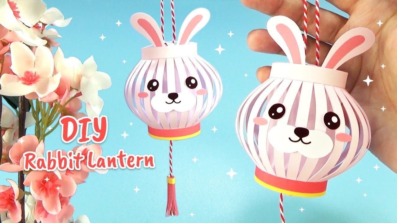 DIY Rabbit Lantern | 2023 Chinese New Year Decoration Tutorial | Free Printable Papercraft