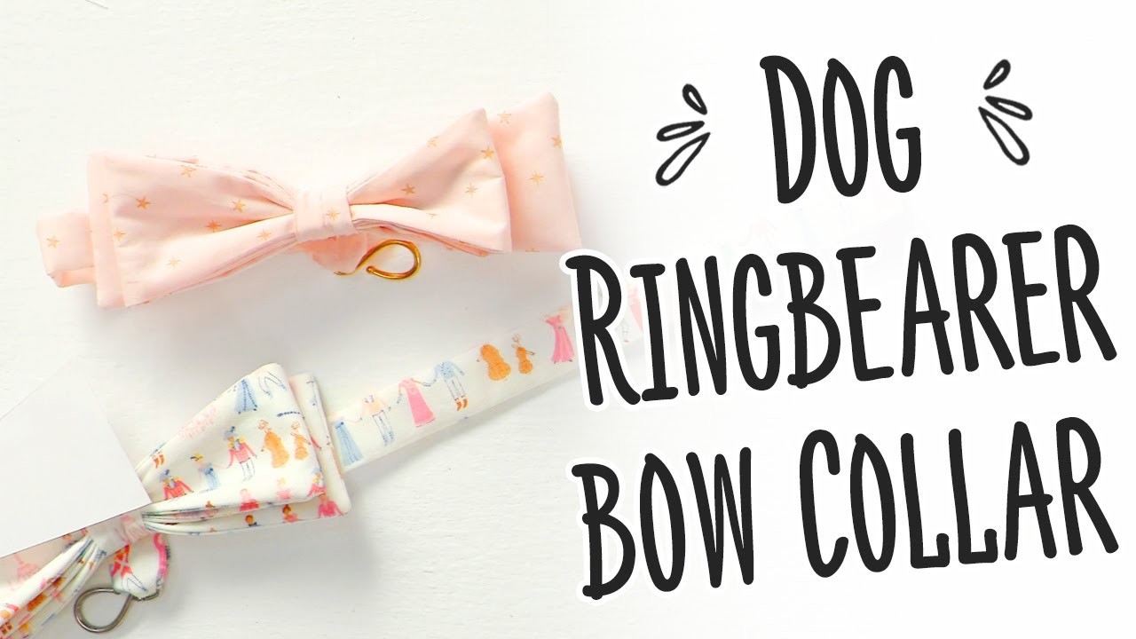 Dog Ring Bearer Bow Tie Collar: Easy DIY Sewing Project For Weddings