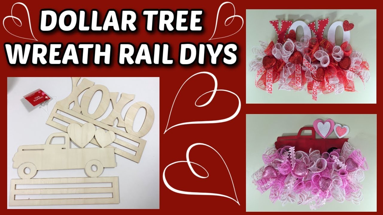 DOLLAR TREE WREATH RAIL DIYS