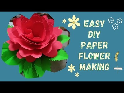 Easy DIY Craft: Beautiful Paper Wall Decorative Flower#viral #vlogs