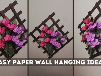 Easy Paper Wall Hanging Ideas | DIY Room Flower Decorating Projects