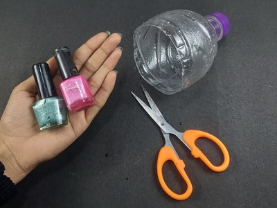 Empty Nailpolish and plastic bottle craft ideas | Home decoration ideas | Best out of waste