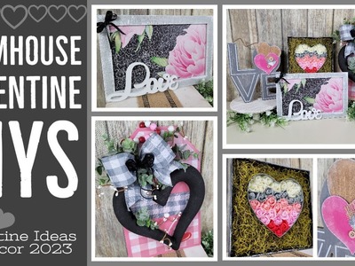 Farmhouse Valentine DIYs || Valentines Ideas & Decor 2023