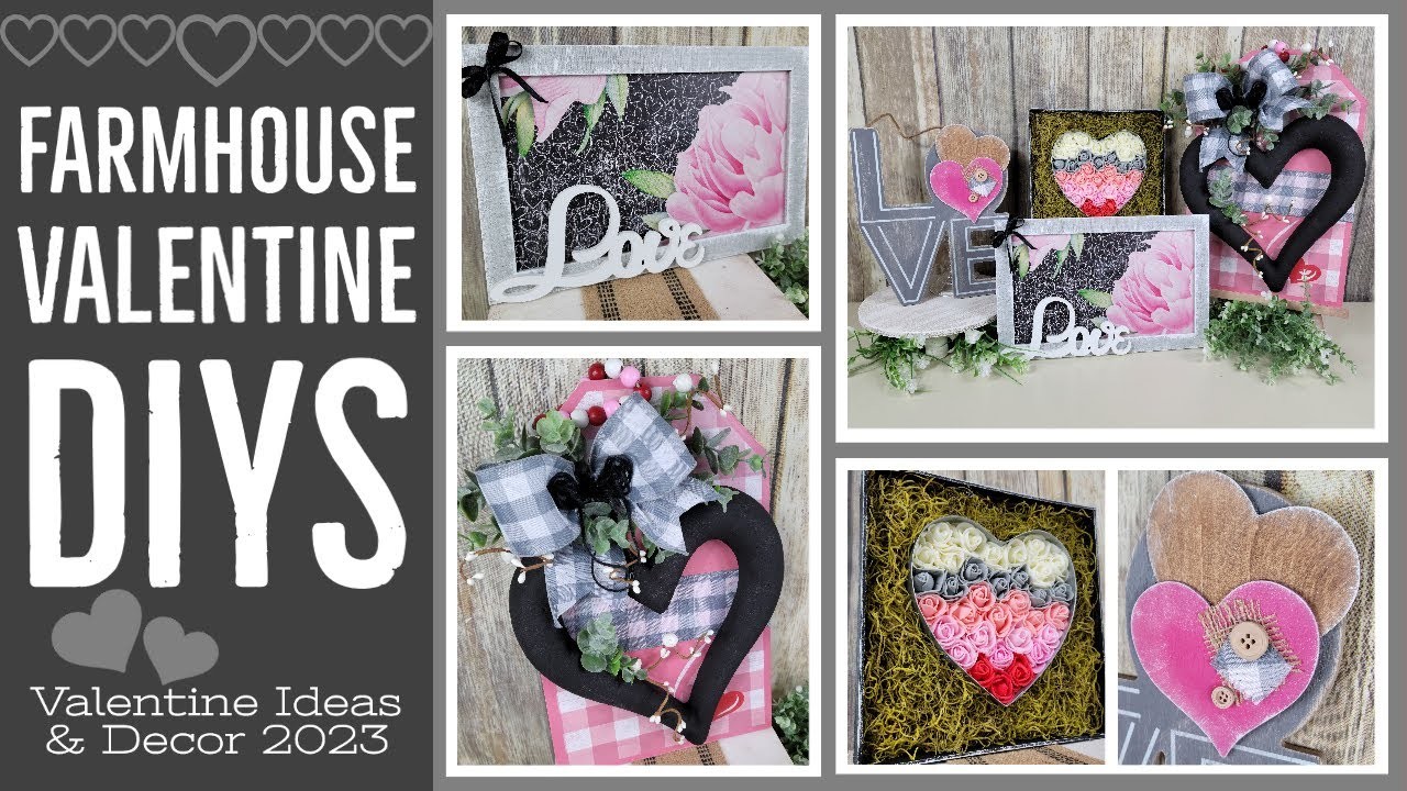 Farmhouse Valentine DIYs || Valentines Ideas & Decor 2023