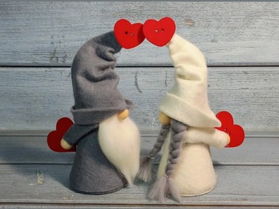"Gnomes in love" - ​​crafts for Valentine's Day. DIY.
