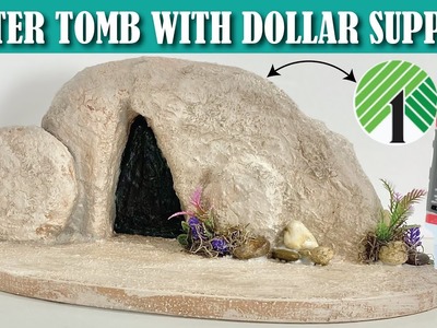 HIGH END EASTER TOMB Craft | Usnig Dollar Tree Caulk DIY