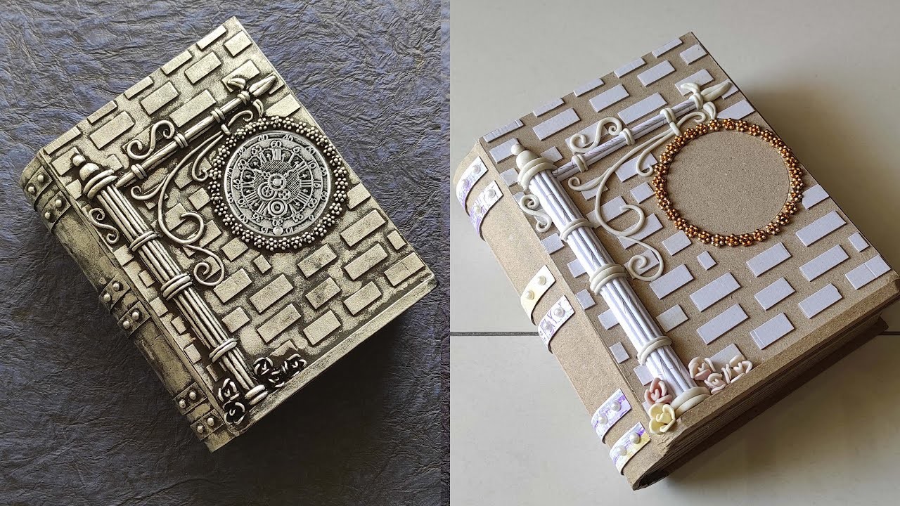 How to make an amazing BOOK BOX. DIY cardboard || Cardboard art do it yourself || Jewellery box DIY