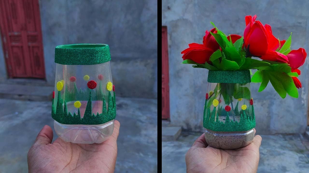 How To Make DIY Flower Vase Pot  At Home | Pipal Craft