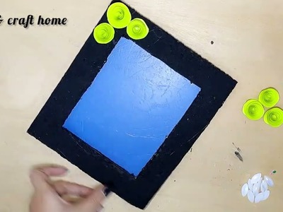 How to make photo frame at home | photo frame craft | Sand Craft | DIY paper craft Photo Frame
