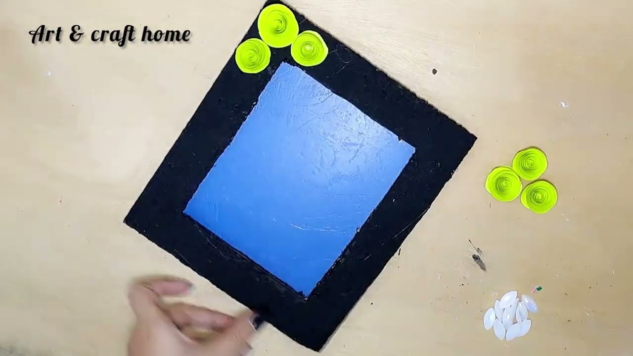How to make photo frame at home | photo frame craft | Sand Craft | DIY paper craft Photo Frame