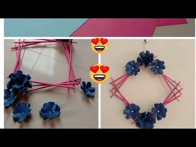How to make wall hanging with paper easy || diy craft ideas|| Tonu's Art and Craft||  paper craft