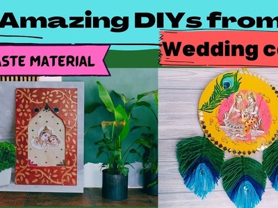 How to Recycle Waste Invitation Cards & Jharokha & Home Decor from Waste Material