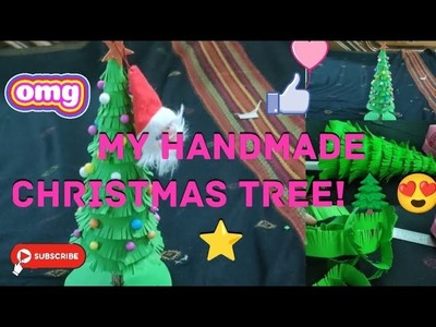 I made a DIY Christmas Tree!!????????⭐#merrychristmas #diycrafts #craftvlog #youtube