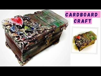 Incredible Idea With Cardboard Box | DIY Jewellery Box | Cardboard Craft Idea