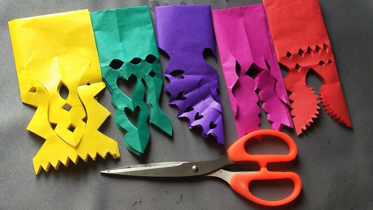 Jhaleri paper craft.Room decoration ideas.paper cutting ideas.festival decoration DIY