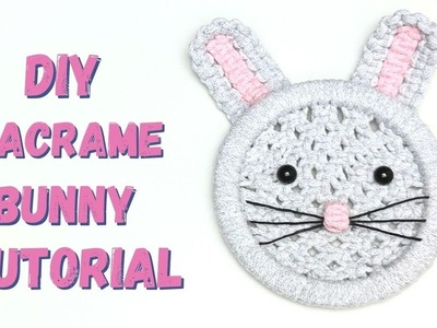 Macrame Easter Bunny Decoration, Macrame Bunny Tutorial, Easter Crafts #macrame #easterdecor #diy