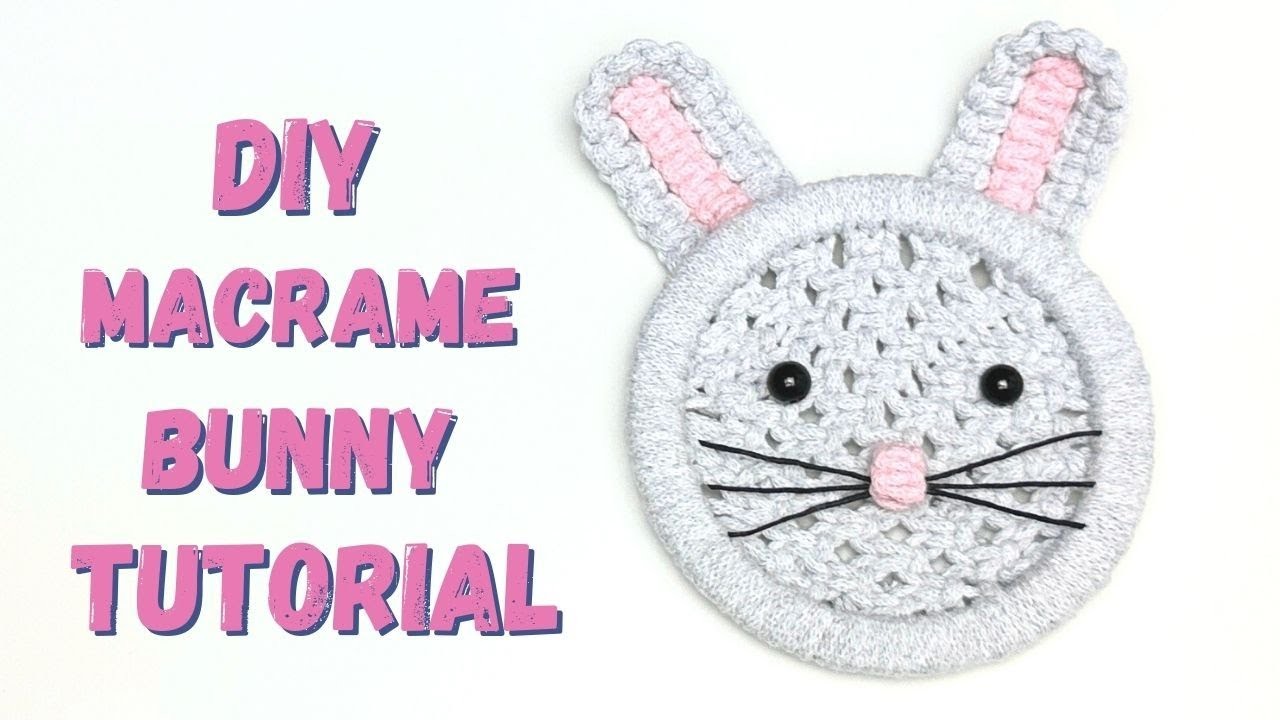 Macrame Easter Bunny Decoration, Macrame Bunny Tutorial, Easter Crafts #macrame #easterdecor #diy