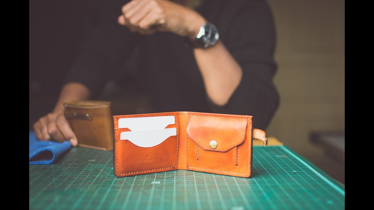 Making bi-fold Leather Wallet | Free Pattern PDF | #freepattern #diy