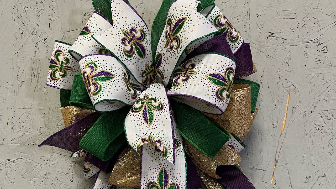 Mardi Gras Bows |How to make an Easy Bow| Hard Working Mom |E-Z Bow Maker