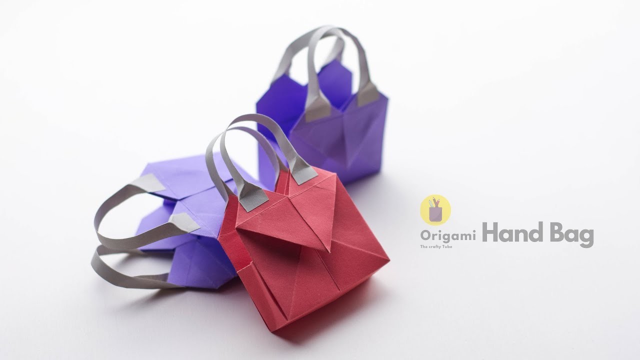 Origami Mini Handbag | How To Make Paper Box | Paper Craft | DIY