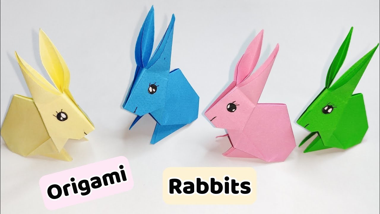 Origami Rabbit, Easy To Fold! Happy Chinese New Year????