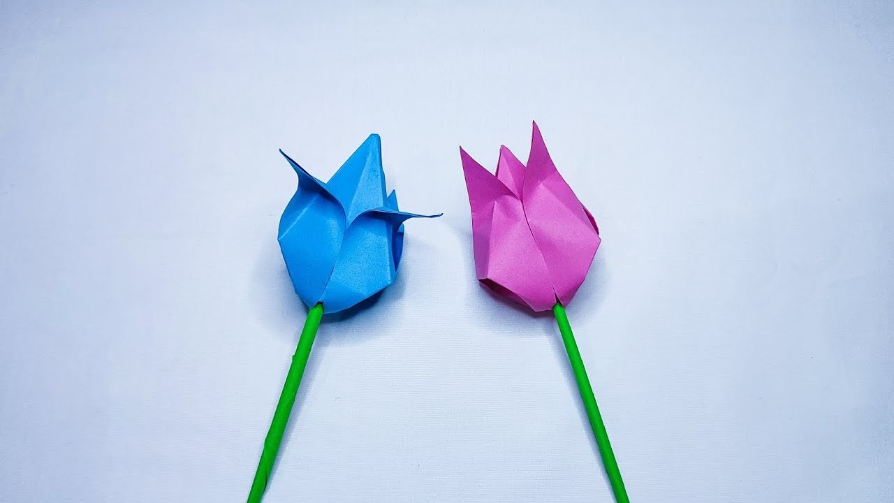 Paper flower | Very easy! how to make paper flower #diy #origami #paperflower #flowers #papercraft