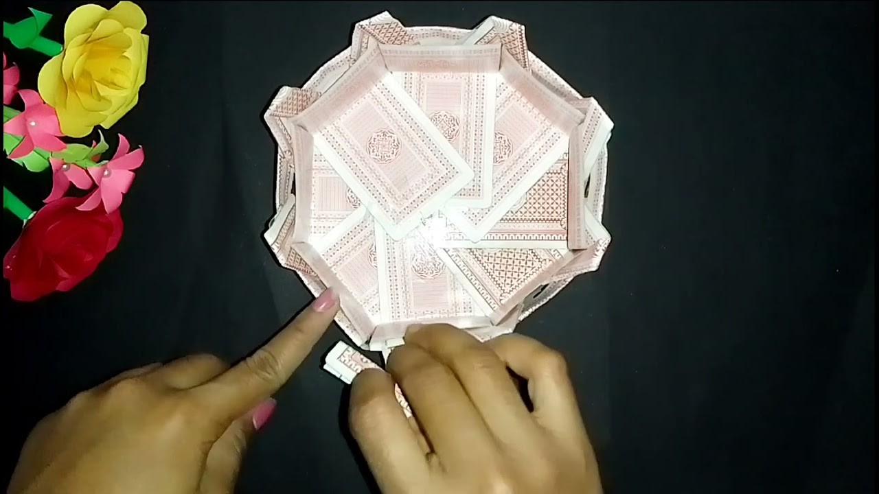 Playing Cards Diy.Easy & Beautiful Basket Making Craft from playing Cards.????#easy #cards#viral#craft