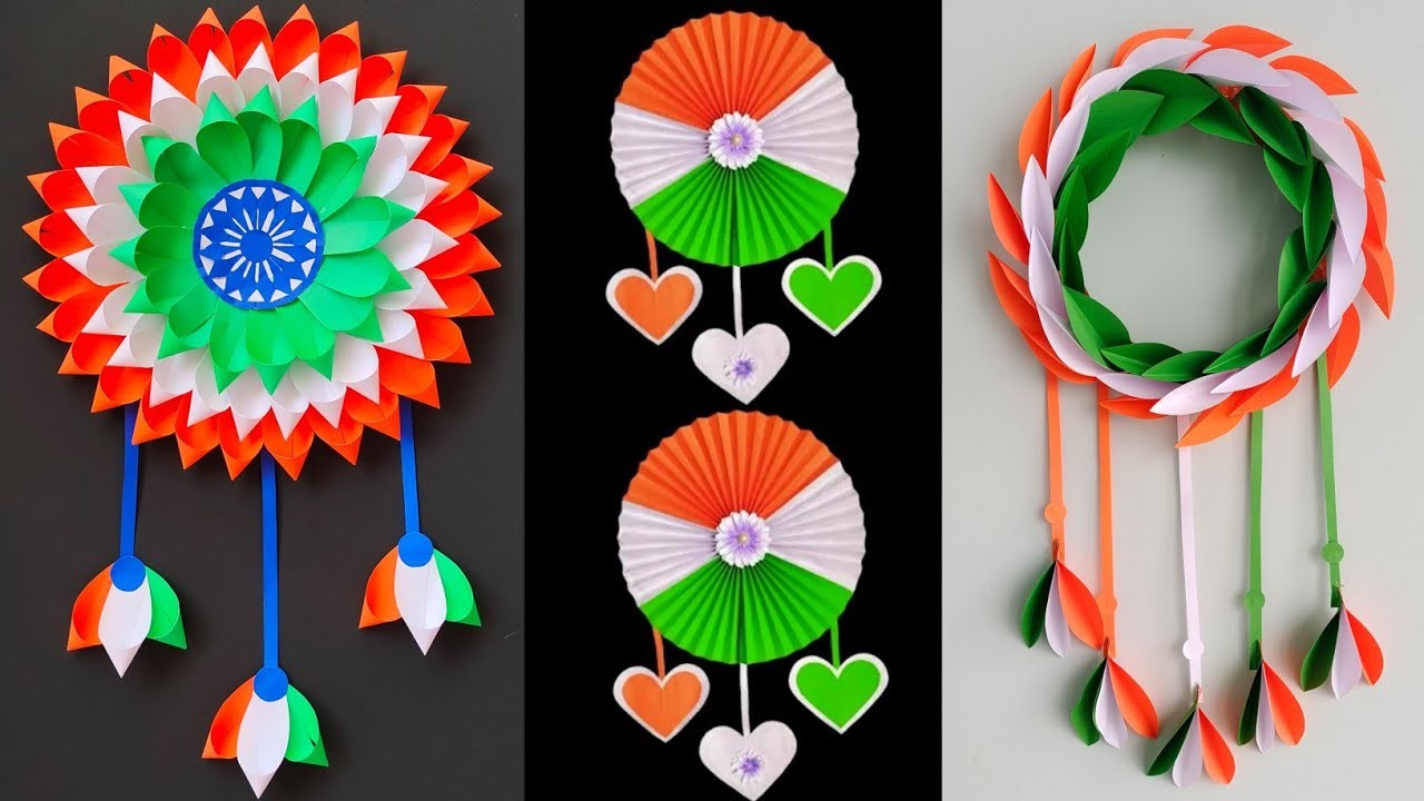 Republic Day Special 3 Craft Idea | Tricolour Paper Craft Idea | 26 January Craft Idea | Artideas
