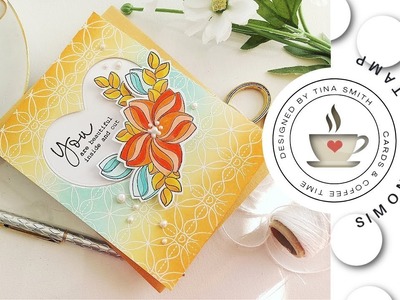 Simon Says Stamp | Kisses Release | DIY Card with Swoopy Flowers