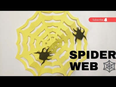 Spider web ????️.paper cutting ✂️ spider.paper crafts.