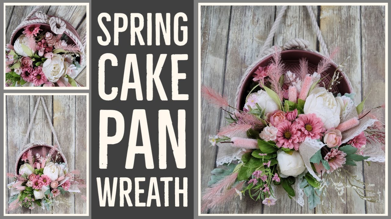 Spring Cake Pan Wreath || Spring Decor DIY 2023