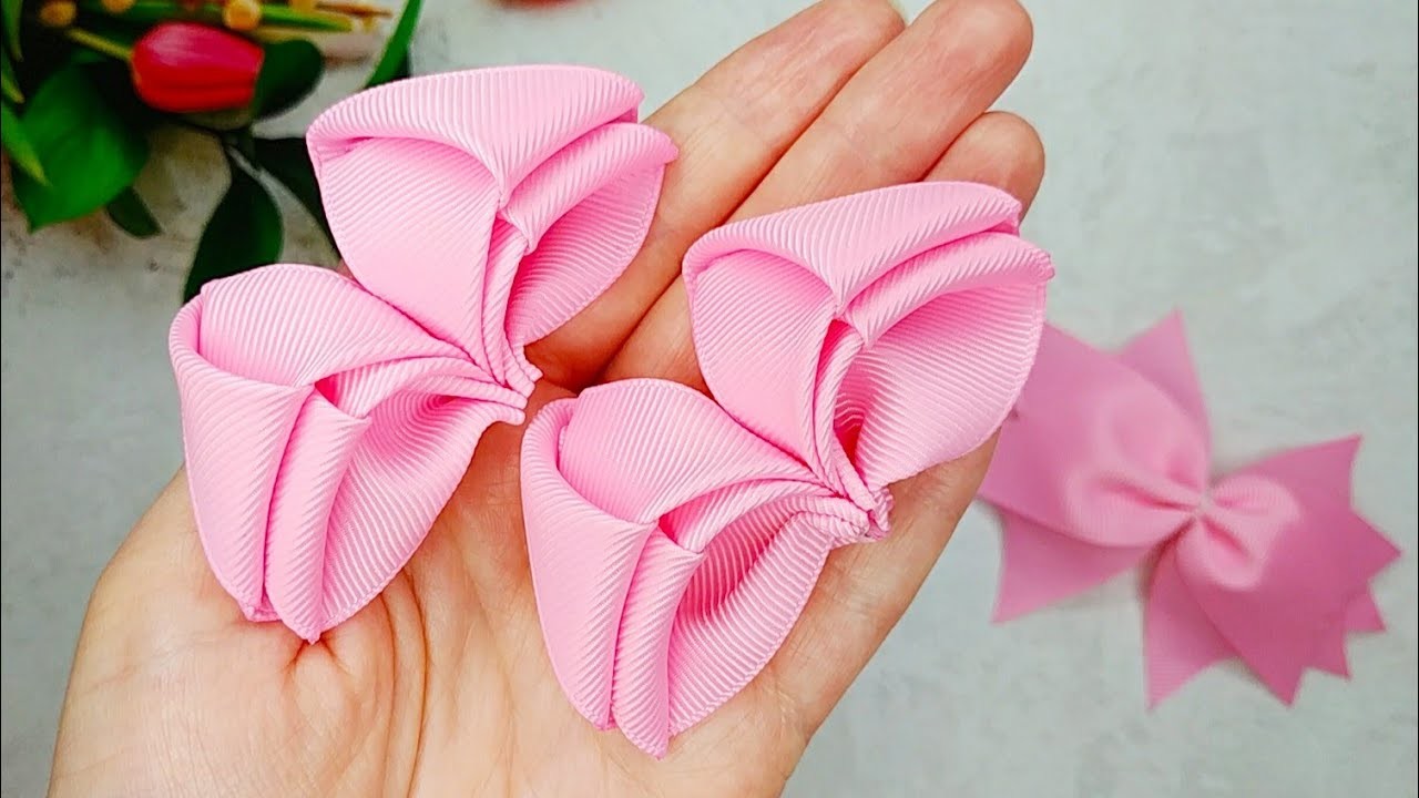 This Hair Bow charmed me with its delicacy and beauty - Hair Bows Tutorial ????