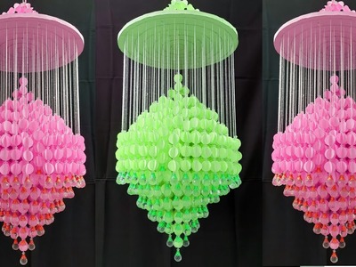 Unique. .  Paper Wall Hanging Craft Ideas at Home | DIY Jhumar Making | DIY Room Decor