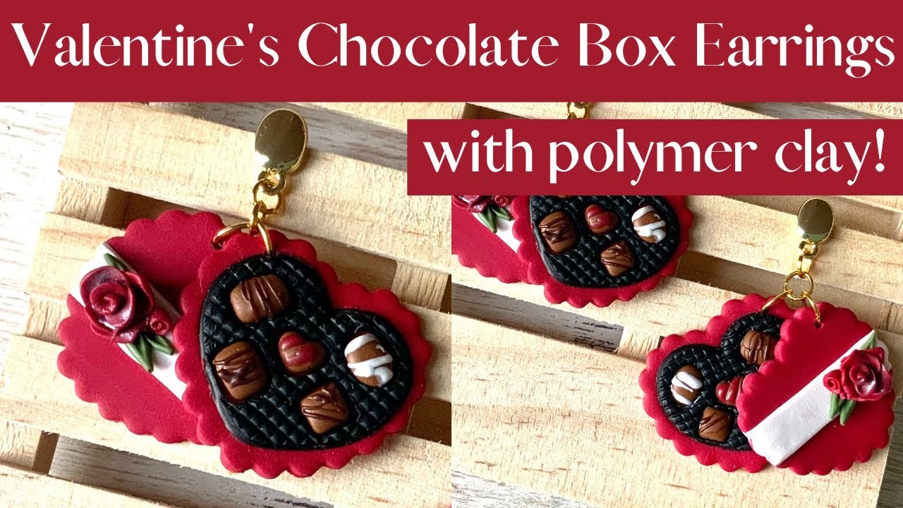 VALENTINE'S DAY POLYMER CLAY EARRINGS | POLYMER CLAY EARRINGS | HOW TO MAKE POLYMER CLAY EARRINGS