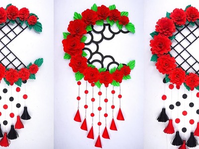 Wall Hanging Craft Ideas | DIY Home Decor | Paper Flower Wall Hanging