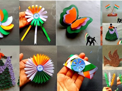 10 ????easy and unique republic. independence day craft .diy paper craft . Indian flag.26 January craft