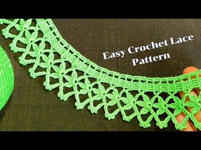 Amazing & Beautiful‼️Crochet Lace Pattern For Beginners|Super Easy Tutorial step-by-step