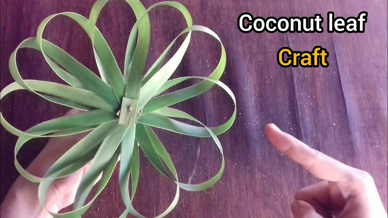 Coconut Leaf Craft Tutorial: Create Stunning Flowers from Coconut Leaves"