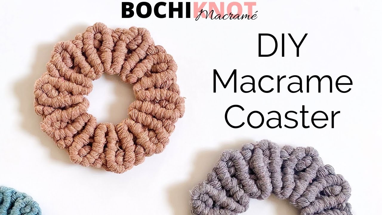 Create Your Own Beautiful Macrame SpringFlower Coaster: A Step-by-Step Guide