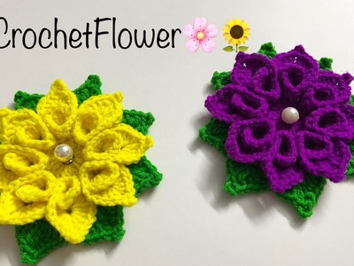 Crochet Flower tutorial !! So beautiful #howto #crochettutorial